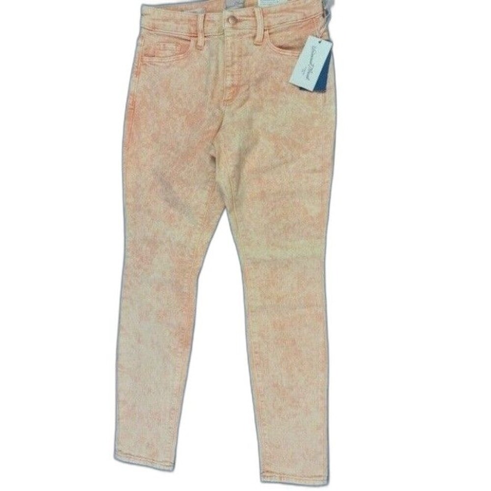 Universal Thread Size 2 26 Womens Jeans Marble Light Orange Hi Rise Skinny